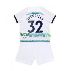 Chelsea Cucurella 32 Venkovní Dres 2022-2023 Krátký rukáv Děti Fotbalové Dresy