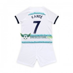 Chelsea Kante 7 Venkovní Dres 2022-2023 Krátký rukáv Děti Fotbalové Dresy