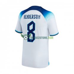 Anglie Henderson 8 Domácí Dres MS ve fotbale 2022 Krátký rukáv Muže Fotbalové Dresy