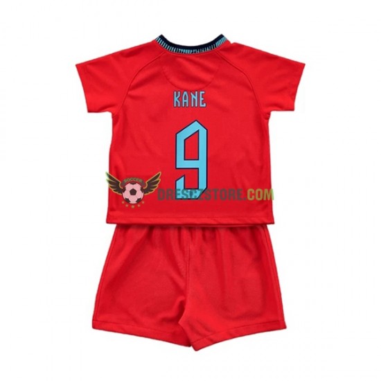 Anglie Kane 9 Venkovní Dres MS ve fotbale 2022 Krátký rukáv Děti Fotbalové Dresy