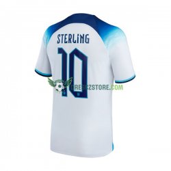 Anglie Sterling 10 Domácí Dres MS ve fotbale 2022 Krátký rukáv Muže Fotbalové Dresy