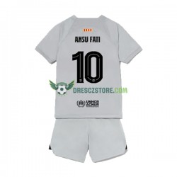 FC Barcelona Ansu Fat 10 Alternativní Dres 2022-2023 Krátký rukáv Děti Fotbalové Dresy