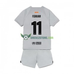 FC Barcelona Ferran Torres 11 Alternativní Dres 2022-2023 Krátký rukáv Děti Fotbalové Dresy