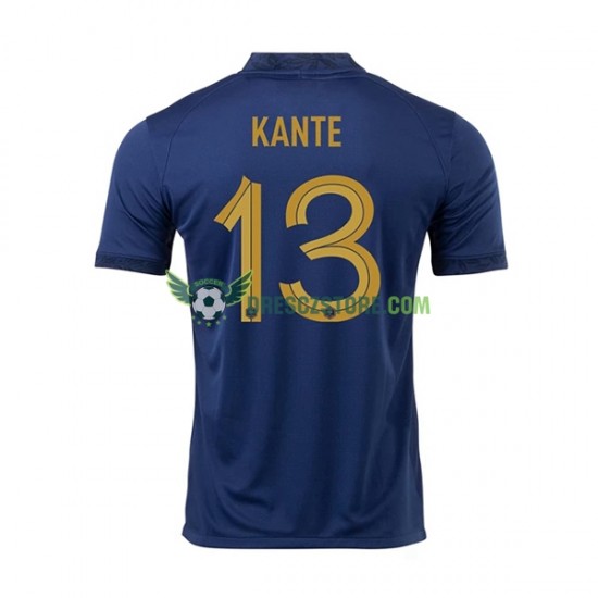 Francie Kante 13 Domácí Dres MS ve fotbale 2022 Krátký rukáv Muže Fotbalové Dresy
