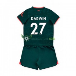 Liverpool Darwin Nunez 27 Alternativní Dres 2022-2023 Krátký rukáv Děti Fotbalové Dresy