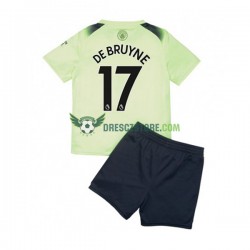 Manchester City De Bruyne 17 Alternativní Dres 2022-2023 Krátký rukáv Děti Fotbalové Dresy