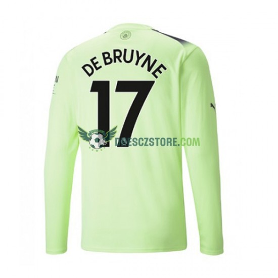 Manchester City De Bruyne 17 Alternativní Dres 2022-2023 Dlouhý rukáv Muže Fotbalové Dresy