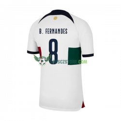 Portugalsko B.Fernandes 8 Venkovní Dres MS ve fotbale 2022 Krátký rukáv Muže Fotbalové Dresy