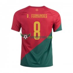 Portugalsko B.Fernandes 8 Domácí Dres MS ve fotbale 2022 Krátký rukáv Muže Fotbalové Dresy
