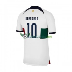 Portugalsko Bernardo 10 Venkovní Dres MS ve fotbale 2022 Krátký rukáv Muže Fotbalové Dresy