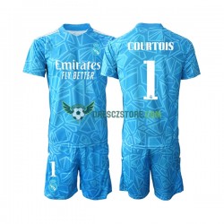 Real Madrid Courtois 1 Brankářské Domácí Dres 2022-2023 Krátký rukáv Děti Fotbalové Dresy