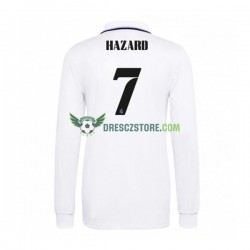Real Madrid Eden Hazard 7 Domácí Dres 2022-2023 Dlouhý rukáv Muže Fotbalové Dresy