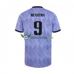 Real Madrid Karim Benzema 9 Venkovní Dres 2022-2023 Krátký rukáv Muže Fotbalové Dresy