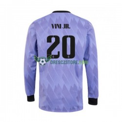 Real Madrid Vinicius Junior 20 Venkovní Dres 2022-2023 Dlouhý rukáv Muže Fotbalové Dresy