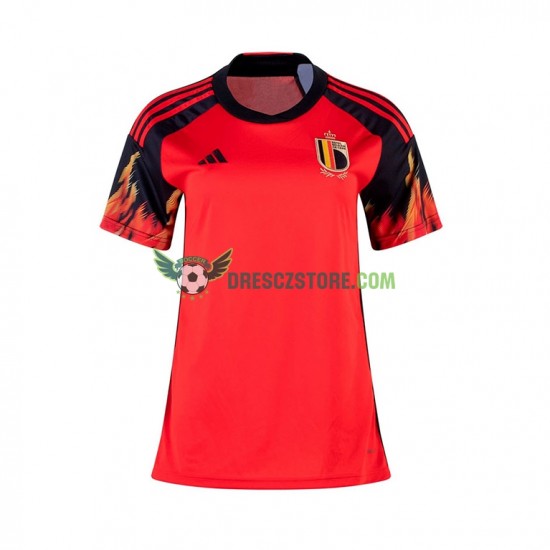 Belgie Domácí Dres MS ve fotbale 2022 Krátký rukáv Ženy Fotbalové Dresy
