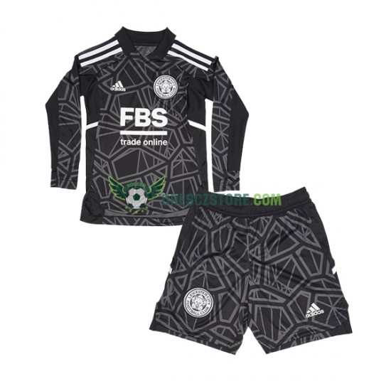 Leicester City Brankářské Domácí Dres 2022-2023 Dlouhý rukáv Děti Fotbalové Dresy