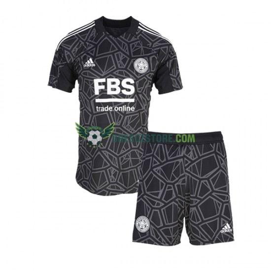 Leicester City Brankářské Domácí Dres 2022-2023 Krátký rukáv Děti Fotbalové Dresy