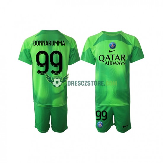 Paris Saint-Germain Donnarumma 99 Brankářské Domácí Dres 2022-2023 Krátký rukáv Děti Fotbalové Dresy