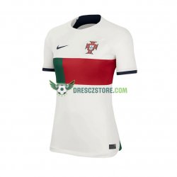 Portugalsko Venkovní Dres MS ve fotbale 2022 Krátký rukáv Ženy Fotbalové Dresy