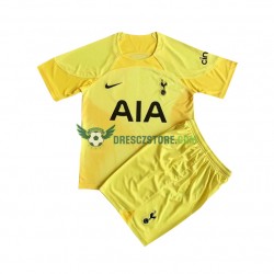 Tottenham Hotspur Brankářské Domácí Dres 2022-2023 Krátký rukáv Děti Fotbalové Dresy