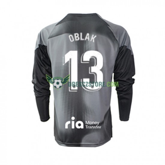 Atlético Madrid Jan Oblak 13 Brankářské Venkovní Dres 2022-2023 Dlouhý rukáv Muže Fotbalové Dresy