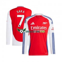 Arsenal Bukayo Saka 7 Domácí Dres 2024-2025 Dlouhý rukáv Muže Fotbalové Dresy