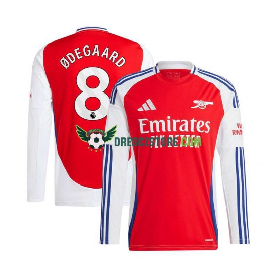 Arsenal Martin Odegaard 8 Domácí Dres 2024-2025 Dlouhý rukáv Muže Fotbalové Dresy