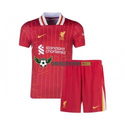 Liverpool Domácí Dres 2024-2025 Krátký rukáv Děti Fotbalové Dresy