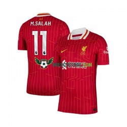 Liverpool Mohamed Salah 11 Domácí Dres 2024-2025 Krátký rukáv Muže Fotbalové Dresy