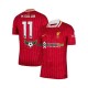 Liverpool Mohamed Salah 11 Domácí Dres 2024-2025 Krátký rukáv Muže Fotbalové Dresy