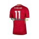 Liverpool Mohamed Salah 11 Domácí Dres 2024-2025 Krátký rukáv Muže Fotbalové Dresy