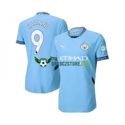 Manchester City Erling Haaland 9 Domácí Dres 2024-2025 Krátký rukáv Muže Fotbalové Dresy